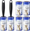 RAINBEAN Lint Rollers for Pet Hair Extra Sticky 540 Sheets 6 Refills Lint Roller with 2 Upgrade Handles