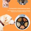 5-Meals Automatic Feeder Auto Pet Feeder 5x270ml Dry and Wet Food Dispenser Cat and Dog Food Dispenser Programmable Timer Portion Control with Voice R