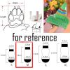 4 Pcs Dog Knitted Pet Socks Cartoon Cute Christmas Puppy Cat Socks Dog Foot Covers Poodle Teddy Socks, Snowman