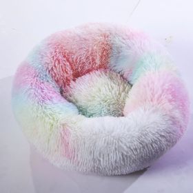 Plush pet nest (Option: Multicolor-60cm)