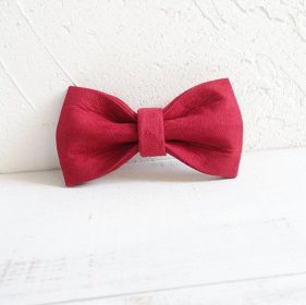 Pet Traction Collar Dog Collar (Option: Red bow tie-XL)