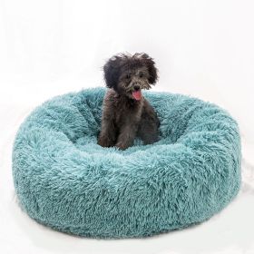 Plush pet nest (Option: Dark green-80cm)