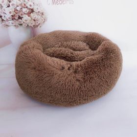 Plush pet nest (Option: Coffee-120cm)