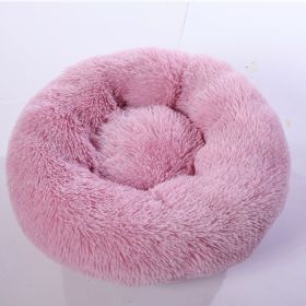 Plush pet nest (Option: Beige pink-60cm)