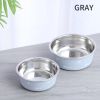 Dog Bowl Cat Bowl For Food And Water, Stainless Steel Pet Feeding Bowl, Durable Non-Skid Insulated Heavy Duty With Rubber Bottom For Medium Large Dogs