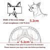 Dog Glasses for Small Breed Dog Goggles Dog UV Sunglasses Windproof Snowproof for Long Snout Dogs Mask with Soft Frame Adjustable Straps Black for Sma