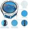 Portable Foldable Pet Playpen Exercise Pen Kennel Removable Zipper Top and Bottom Water Resistant Indoor Outdoor Use For Dogs Cats Other Pets